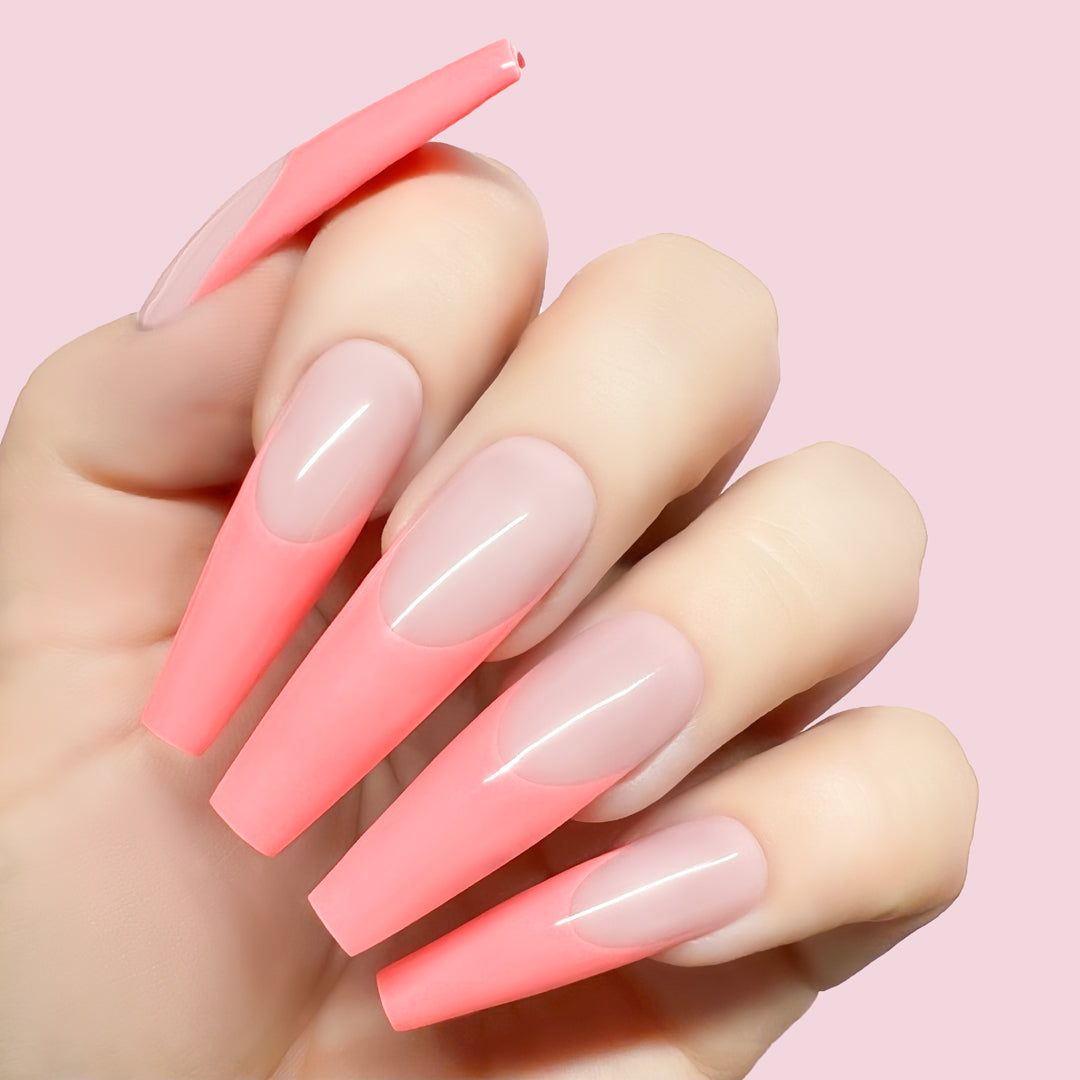 Pigment to Be gel art applied to nail extensions